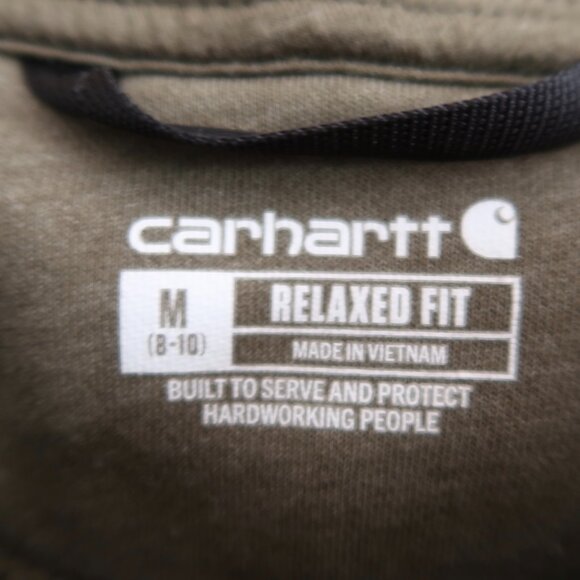 Carhartt Olive Green Relaxed Fit Crewneck Sweatshirt - Picture 3 of 3